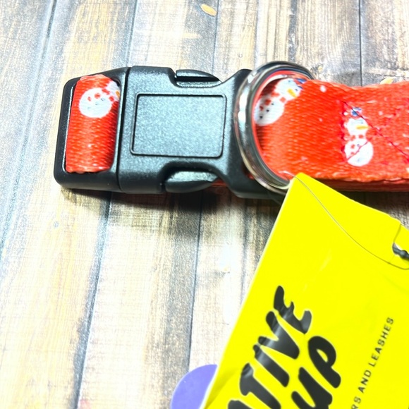 5for$10 Native Pup Red Snowman Christmas Dog Collar Dog Collars Dog Accessories - Picture 2 of 5